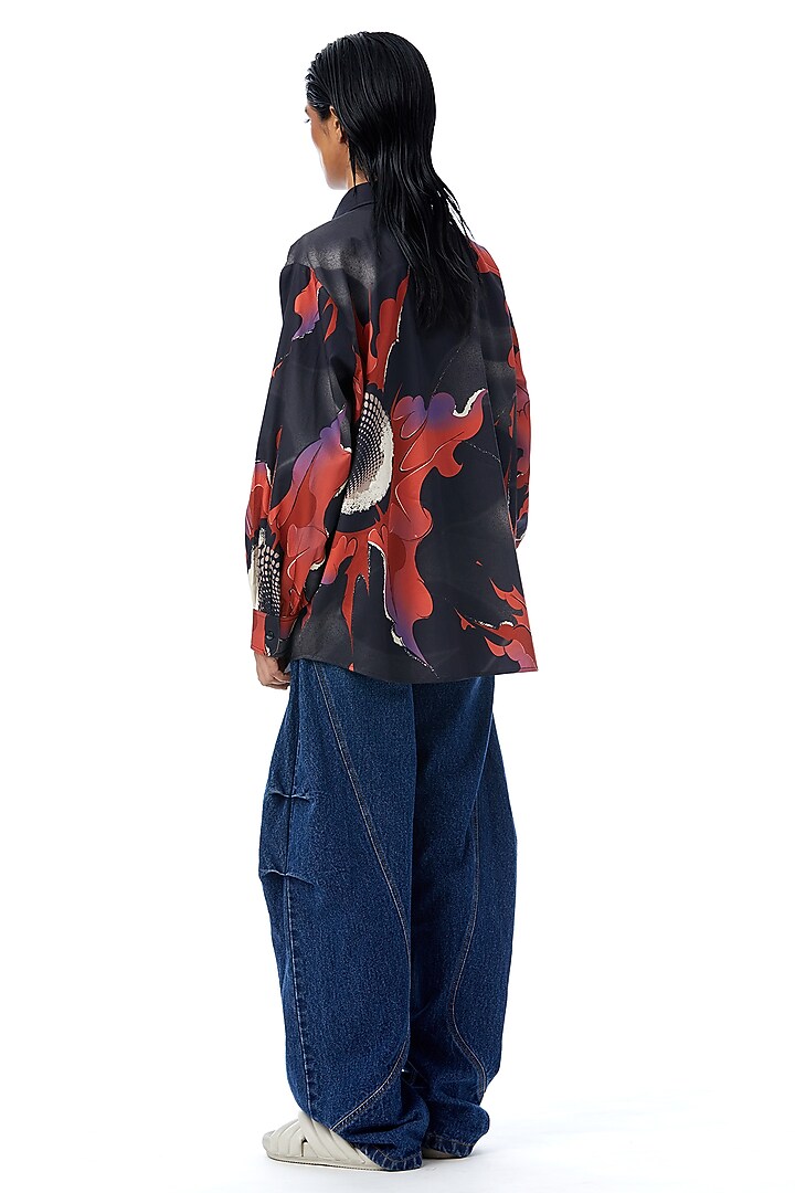 Multi-Colored Cotton Printed Shirt by Kanika Goyal at Pernia's Pop Up Shop