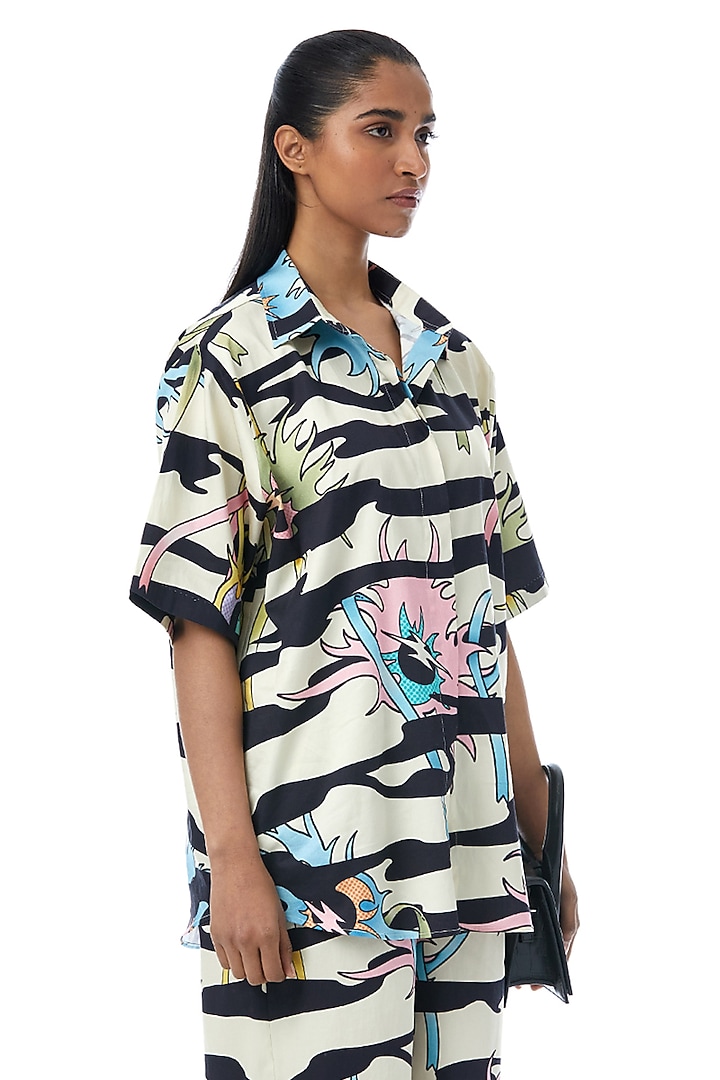 Multi-Colored Cotton Printed Co-Ord Set by Kanika Goyal at Pernia's Pop Up Shop