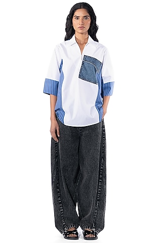 White Cotton Shirt by Kanika Goyal