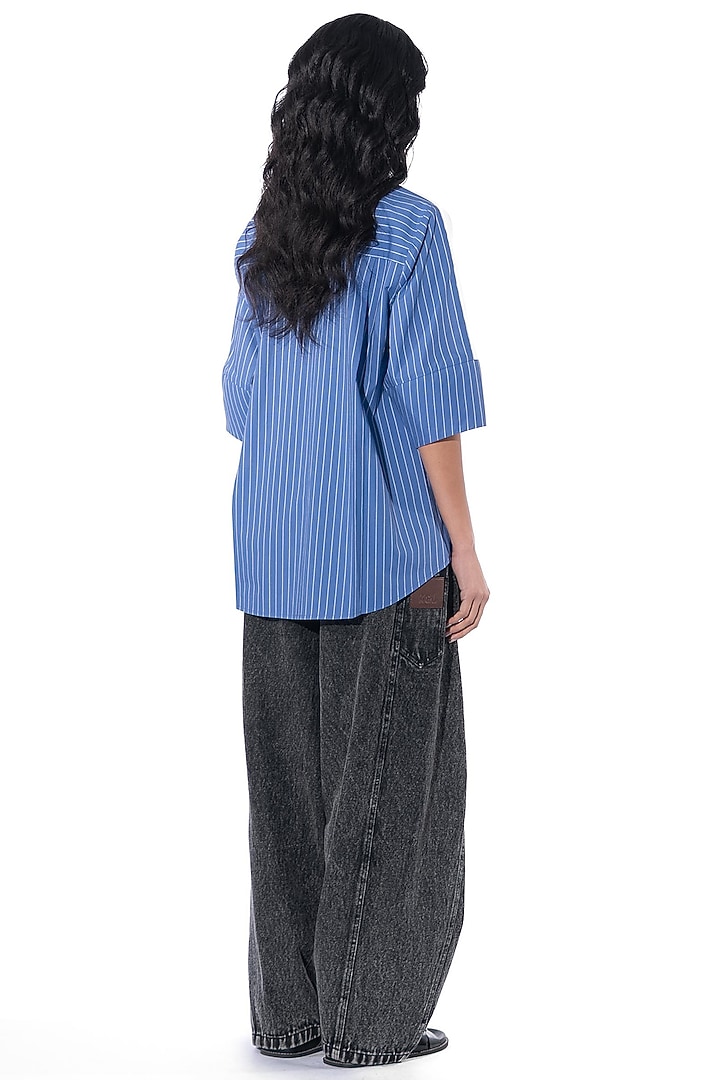 White Cotton Shirt by Kanika Goyal at Pernia's Pop Up Shop
