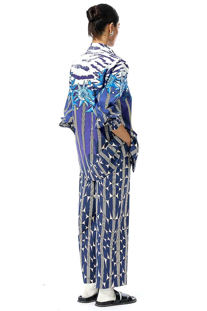 Multi-Colored Cotton Engineered Printed Pant Set by Kanika Goyal at Pernia's Pop Up Shop