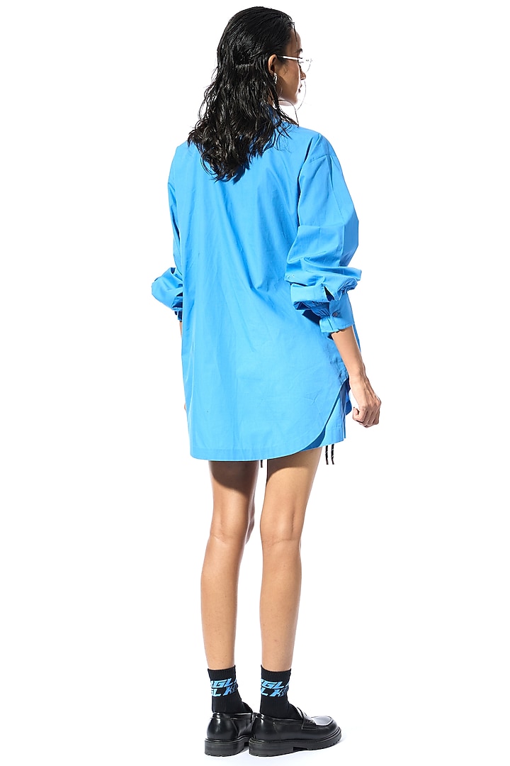 Blue Cotton Co-Ord Set by Kanika Goyal at Pernia's Pop Up Shop