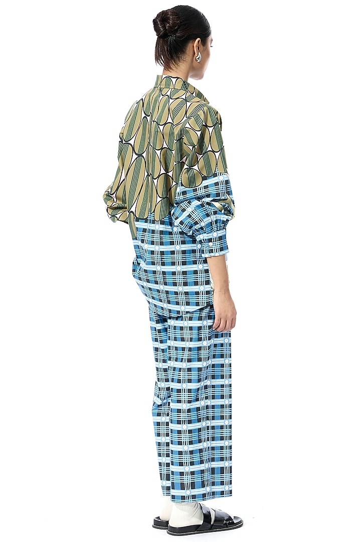 Multi-Colored Cotton Engineered Printed Co-Ord Set by Kanika Goyal at Pernia's Pop Up Shop