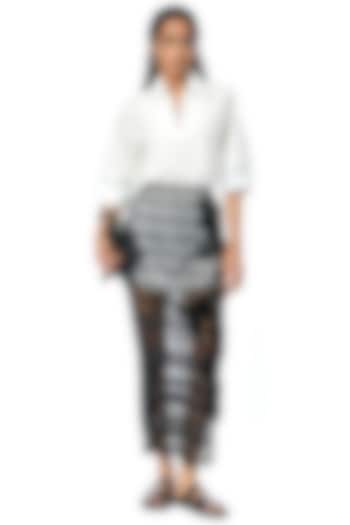 Off-White Cotton Mini Vacation Shirt Dress by Kanika Goyal at Pernia's Pop Up Shop