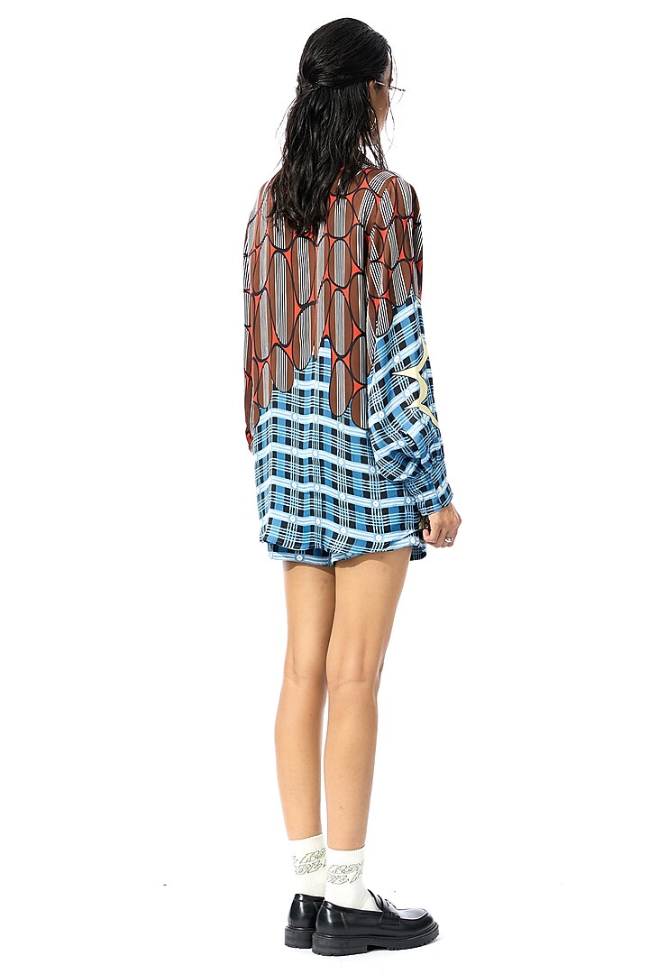 Multi-Colored Cotton Engineered Printed Co-Ord Set by Kanika Goyal at Pernia's Pop Up Shop