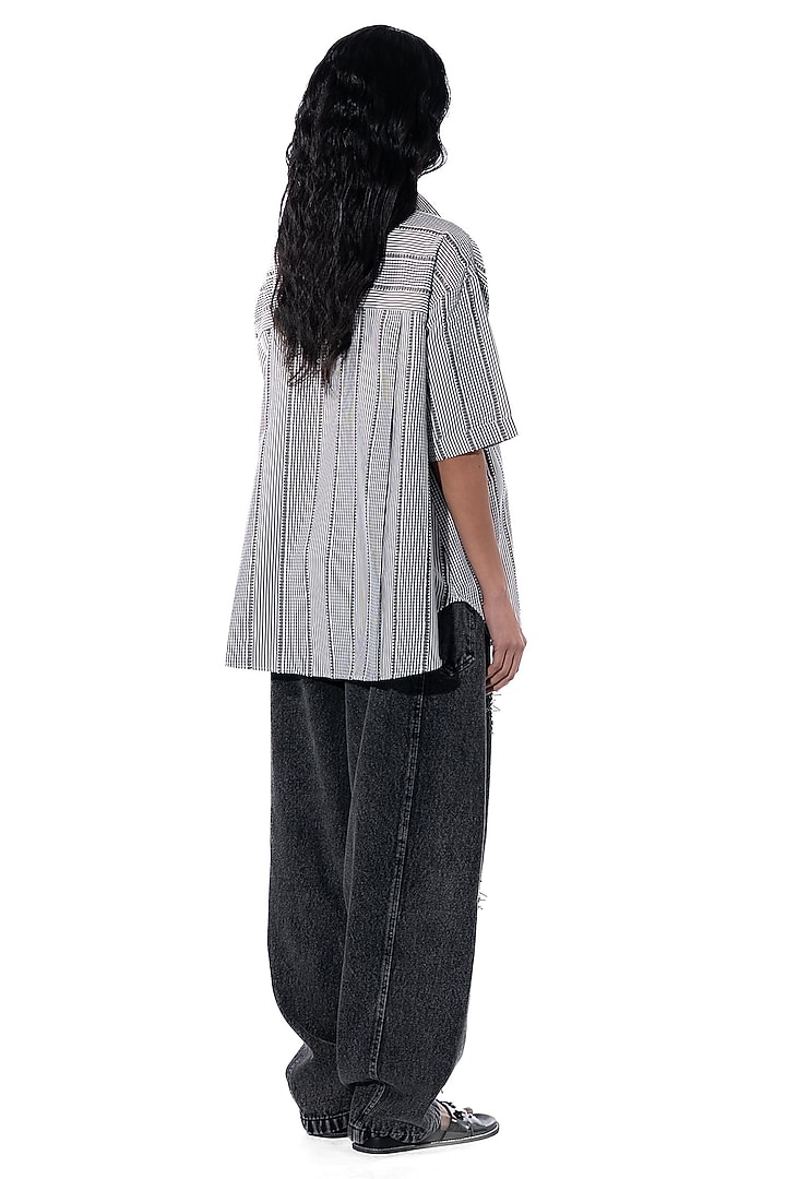 Multi-Colored Cotton Hand Embellished Shirt by Kanika Goyal at Pernia's Pop Up Shop