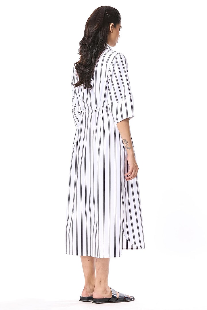 Multi-Colored Cotton Embellished Shirt Vacation Dress by Kanika Goyal at Pernia's Pop Up Shop