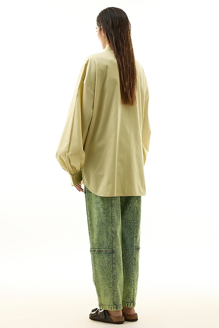 Yellow & Multi-Colored Cotton Embellished Co-ord Set by Kanika Goyal at Pernia's Pop Up Shop