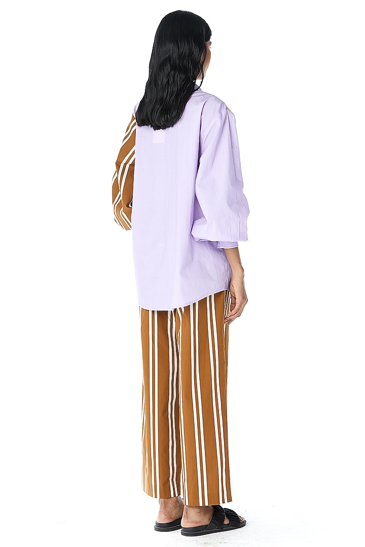 Multi-Colored Cotton Engineered & Embellished Co-Ord Set by Kanika Goyal at Pernia's Pop Up Shop