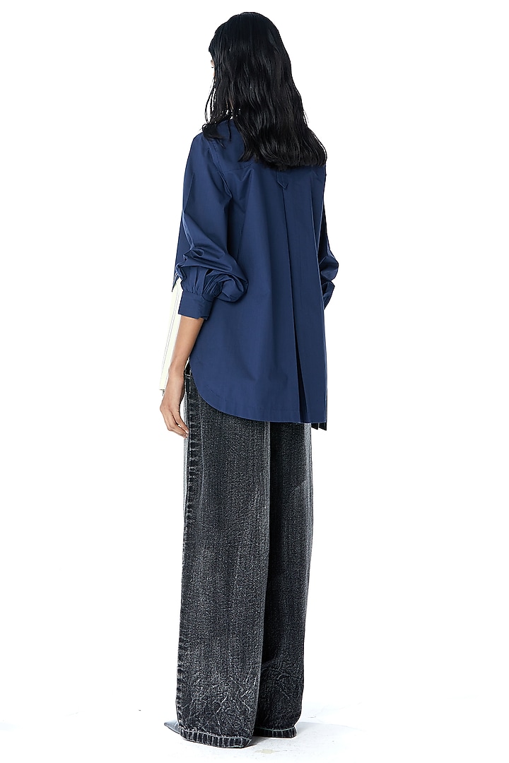 Multi-Colored Cotton Layered Shirt by Kanika Goyal at Pernia's Pop Up Shop