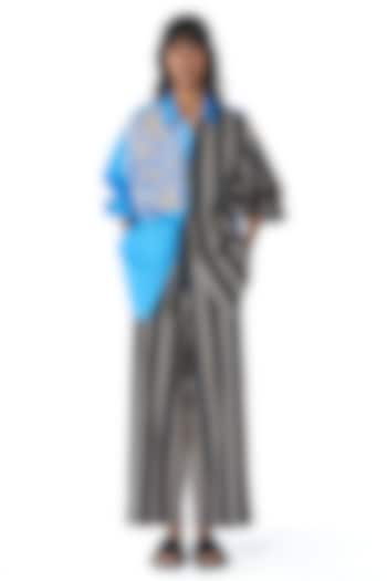 Multi-Colored Cotton Printed & Embellished Co-Ord Set by Kanika Goyal at Pernia's Pop Up Shop