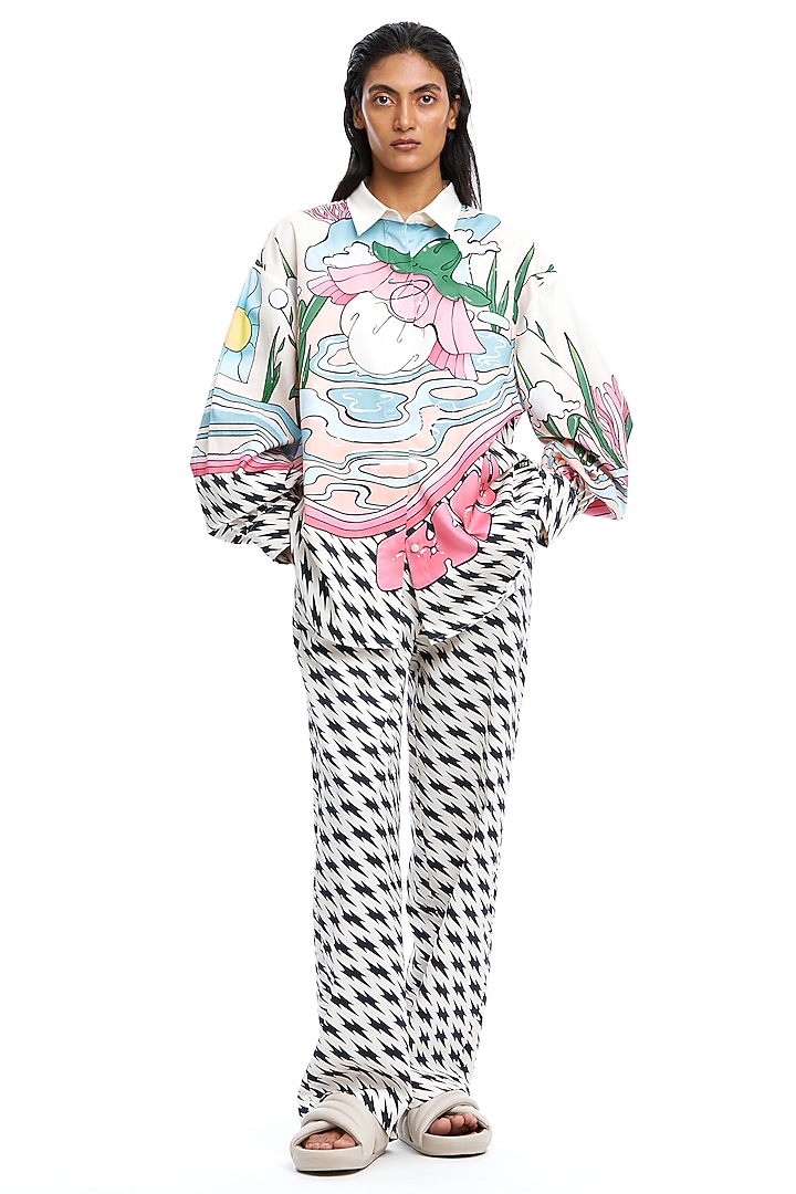 Multi-Colored Printed Shirt by Kanika Goyal at Pernia's Pop Up Shop