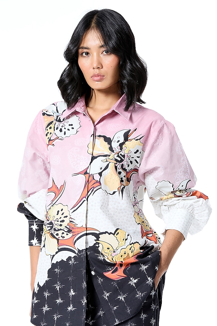 Multi-Colored Cotton Printed Co-Ord Set by Kanika Goyal at Pernia's Pop Up Shop