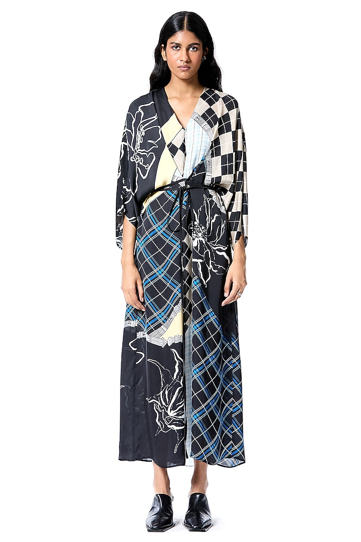 Multi-Colored Polyester Printed Vacation Dress by Kanika Goyal at Pernia's Pop Up Shop