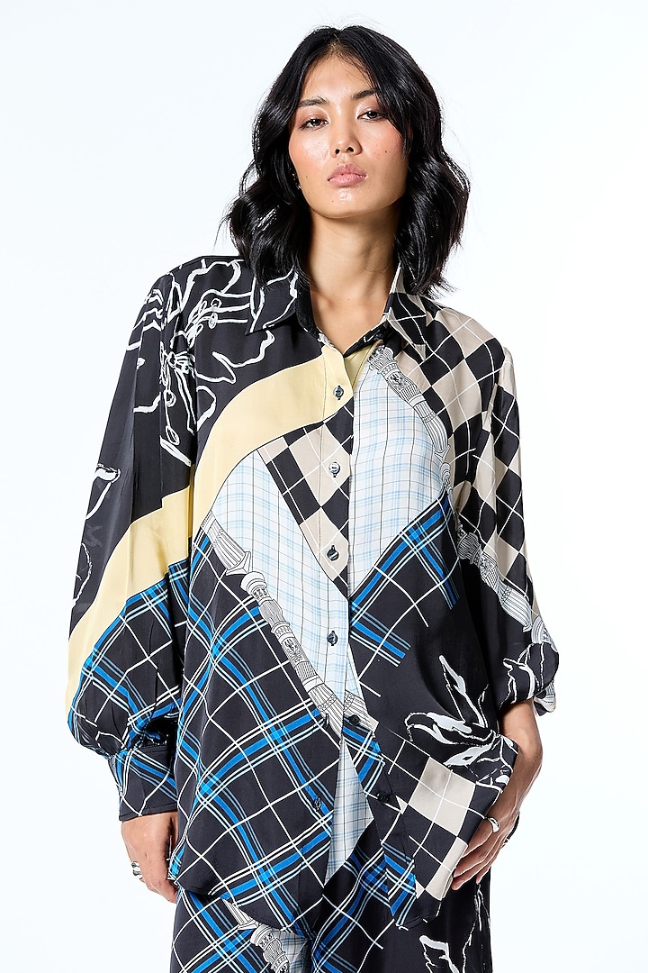 Multi-Colored Polyester Printed Co-Ord Set by Kanika Goyal at Pernia's Pop Up Shop