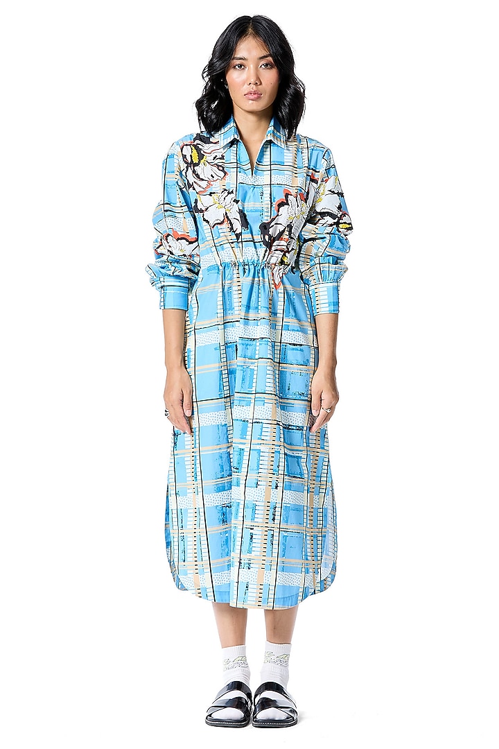 Multi-Colored Polyester Printed Vacation Dress by Kanika Goyal at Pernia's Pop Up Shop