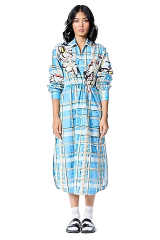 Multi-Colored Polyester Printed Dress by Kanika Goyal