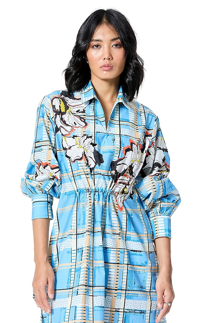 Multi-Colored Polyester Printed Vacation Dress by Kanika Goyal at Pernia's Pop Up Shop