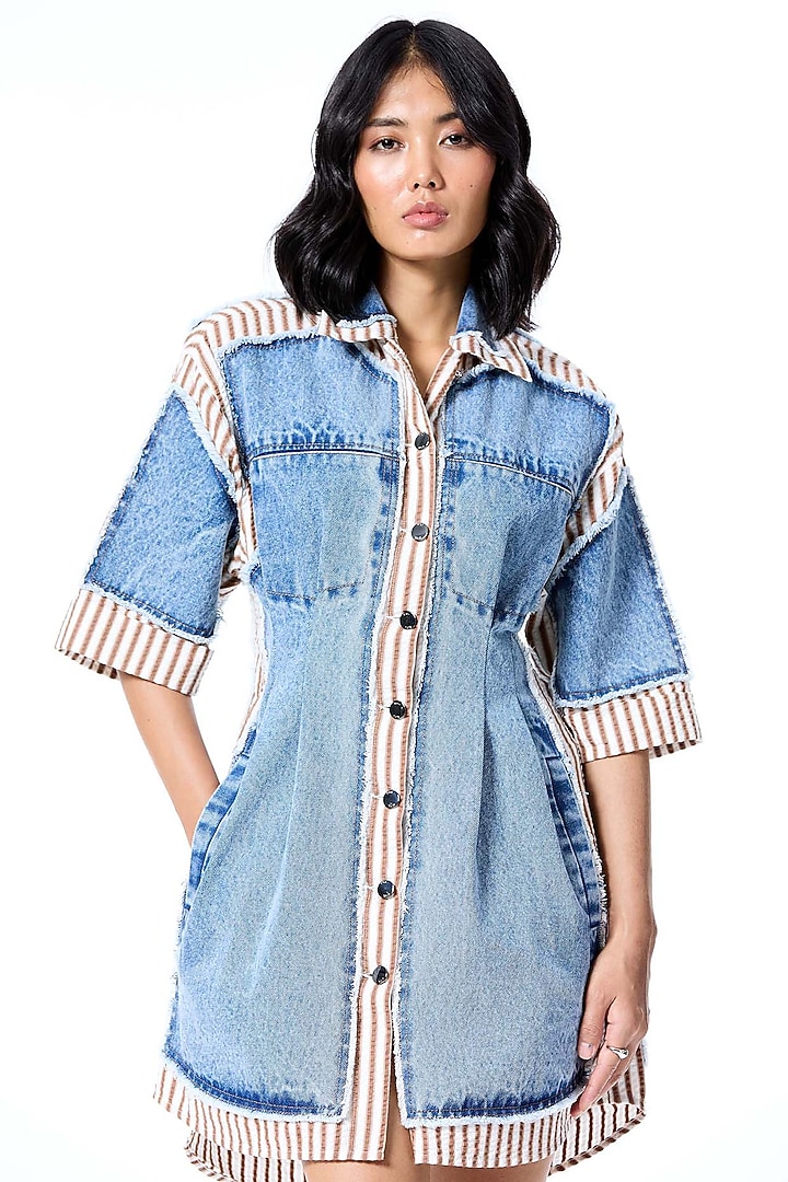 Multi-Colored Cotton Vacation Dress by Kanika Goyal at Pernia's Pop Up Shop