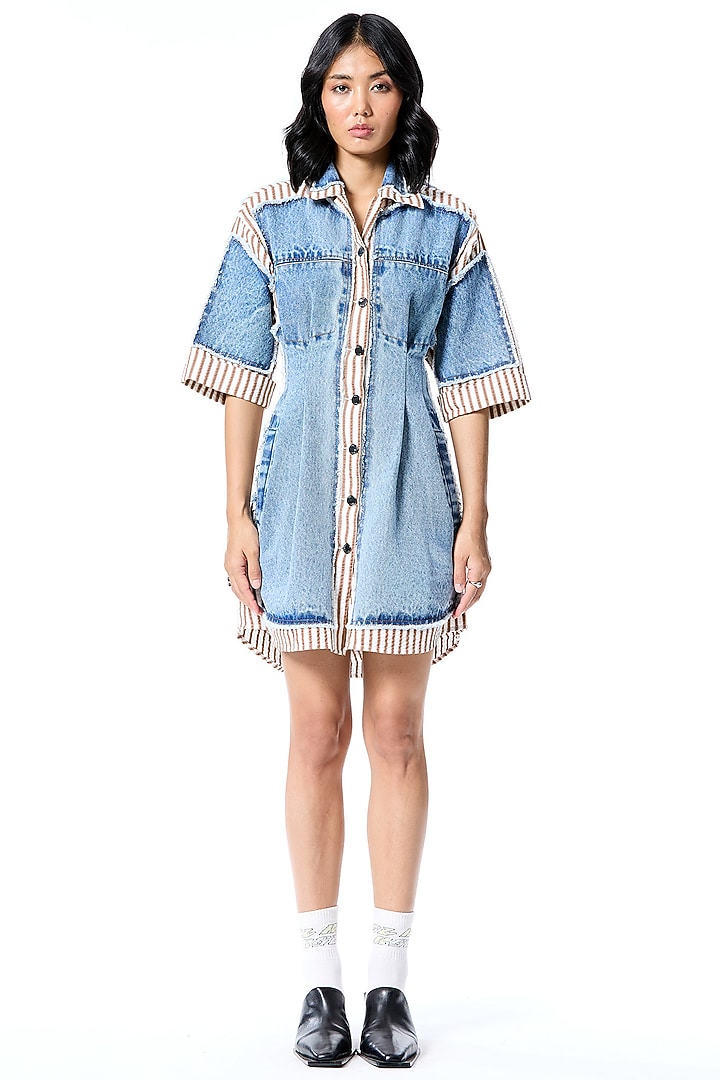 Multi-Colored Cotton Vacation Dress by Kanika Goyal at Pernia's Pop Up Shop