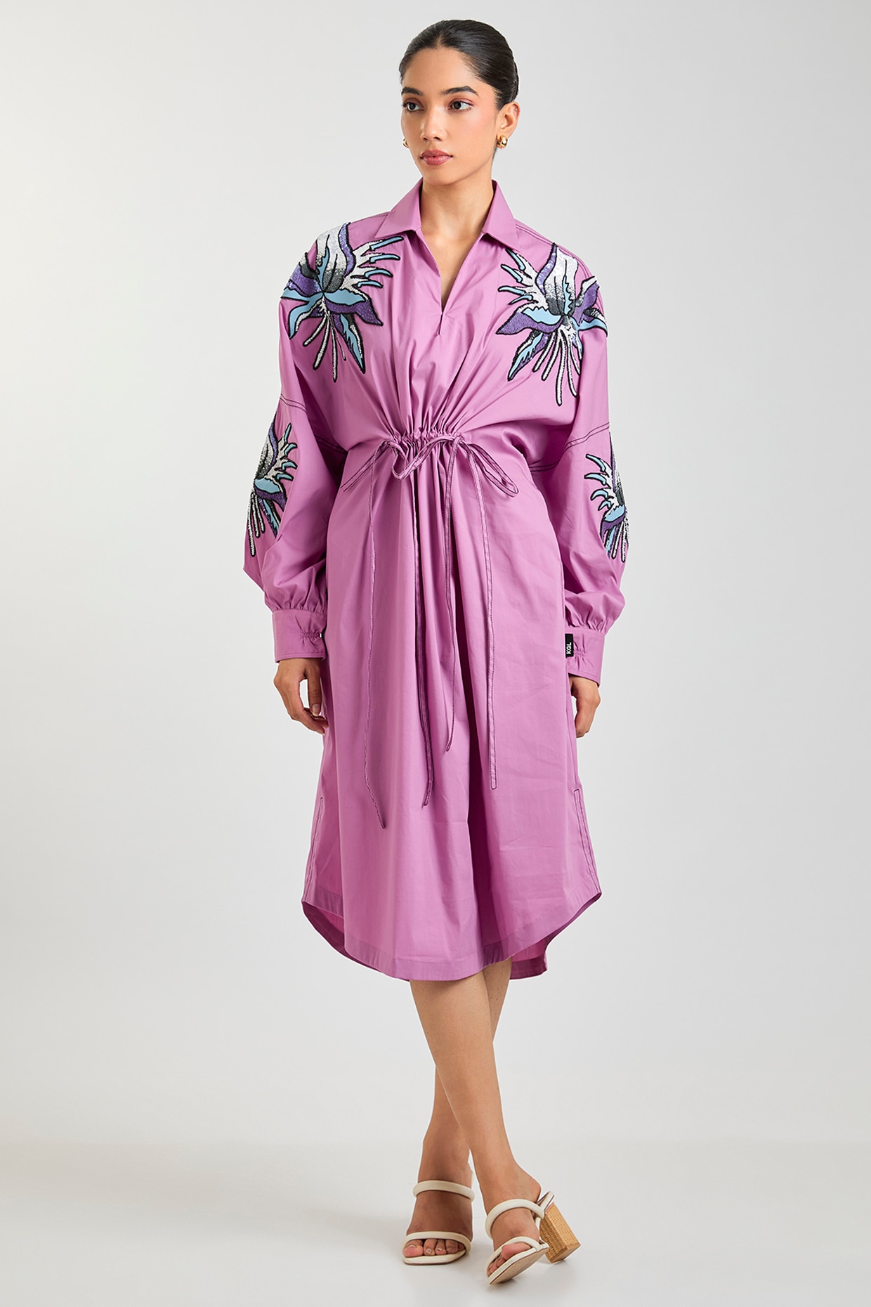Kanika Goyal Pink Cotton Dress