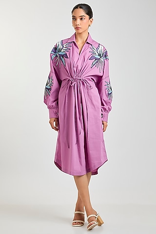 Pink Cotton Dress by Kanika Goyal