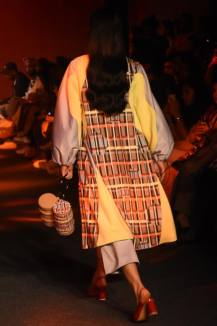 Copper Pinstripe Bustier by Kanika Goyal at Pernia's Pop Up Shop