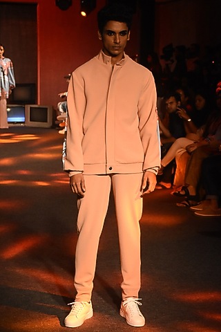 Pink Jogger Pants by Kanika Goyal Men