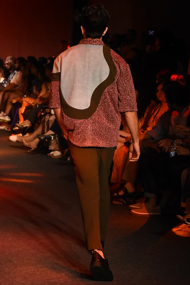 Multi Colored Wedding Shirt by Kanika Goyal Men at Pernia's Pop Up Shop