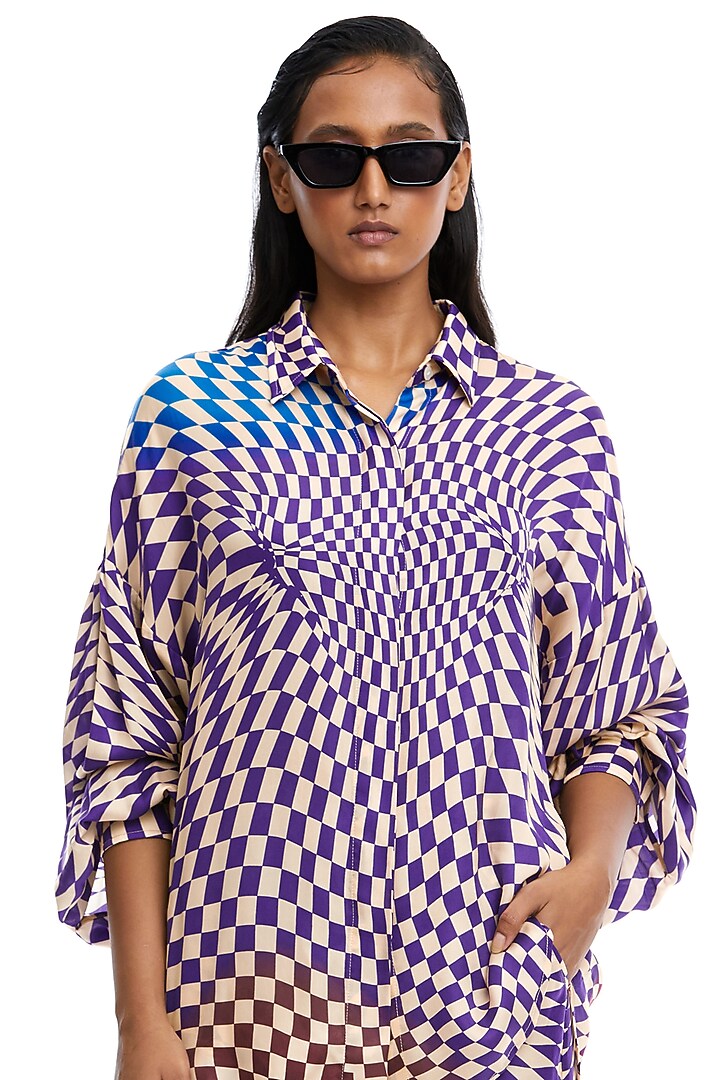Multi-Colored Cotton Printed Co-Ord Set by Kanika Goyal at Pernia's Pop Up Shop