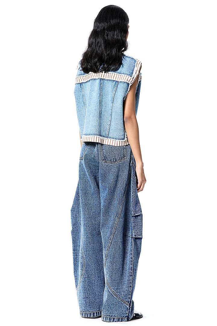 Multi-Colored Cotton Vest by Kanika Goyal at Pernia's Pop Up Shop