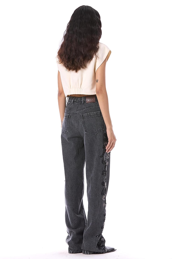 White Linen Blend Shirt by Kanika Goyal at Pernia's Pop Up Shop