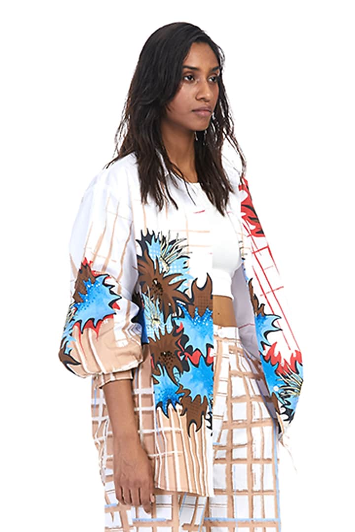 Multi-Colored Cotton Printed Co-Ord Set by Kanika Goyal at Pernia's Pop Up Shop