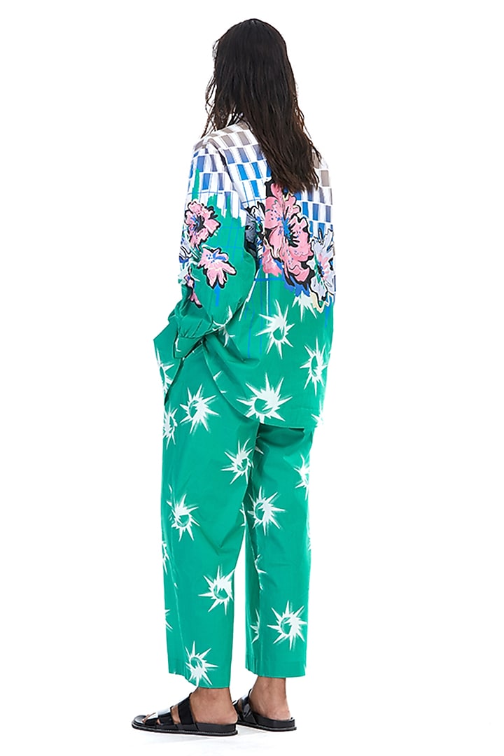 Multi-Colored Cotton Engineered Printed Co-Ord Set by Kanika Goyal at Pernia's Pop Up Shop