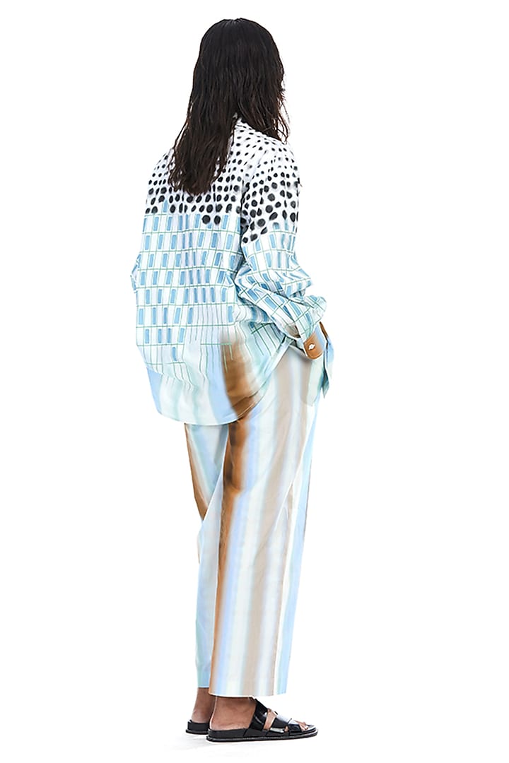 Multi-Colored Cotton Engineered Printed Co-Ord Set by Kanika Goyal at Pernia's Pop Up Shop