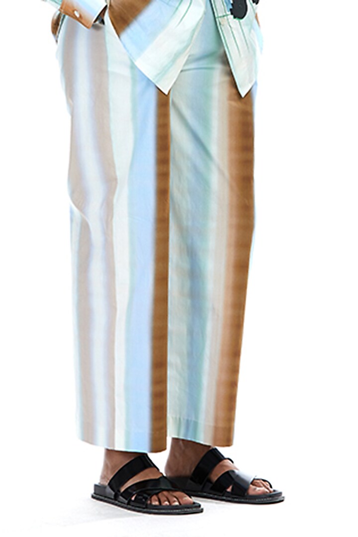 Multi-Colored Cotton Engineered Printed Co-Ord Set by Kanika Goyal at Pernia's Pop Up Shop
