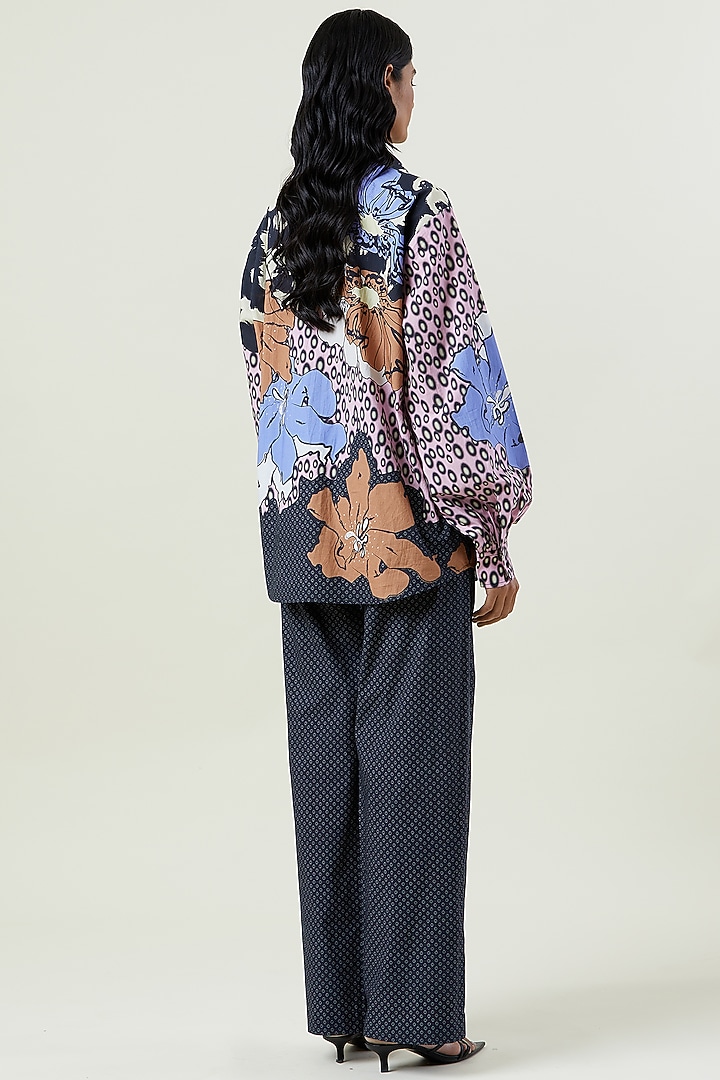 Multi-Colored Cotton Engineered Printed Co-Ord Set by Kanika Goyal at Pernia's Pop Up Shop