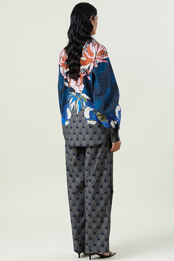Multi-Colored Cotton Engineered Printed Co-Ord Set by Kanika Goyal at Pernia's Pop Up Shop