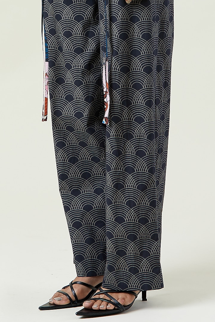 Multi-Colored Cotton Engineered Printed Co-Ord Set by Kanika Goyal at Pernia's Pop Up Shop