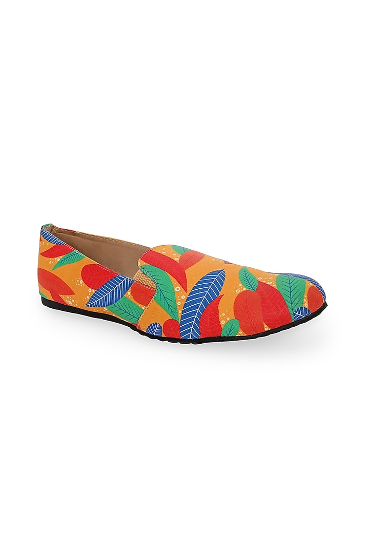 Multi-Colored Printed Moccasin Shoes by KANVAS at Pernia's Pop Up Shop