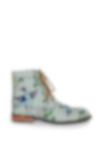 Green Canvas Boots by KANVAS