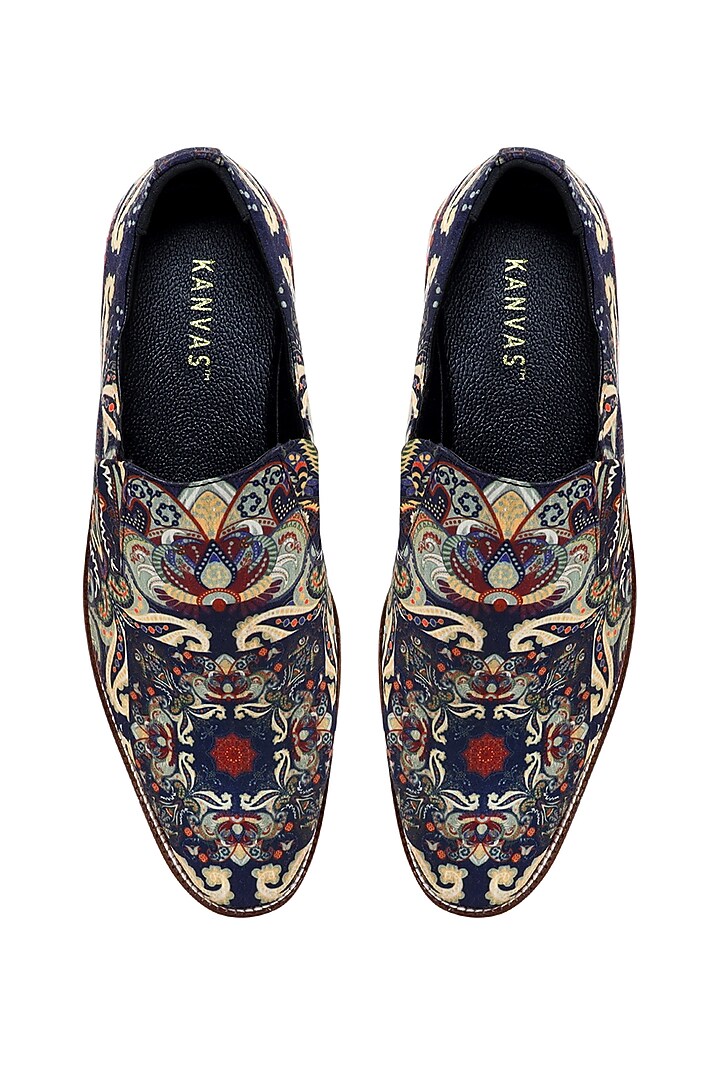 Multi-Colored Silk Loafers by KANVAS at Pernia's Pop Up Shop