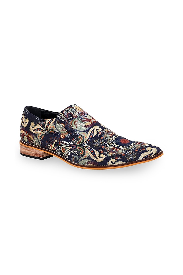 Multi-Colored Silk Loafers by KANVAS at Pernia's Pop Up Shop