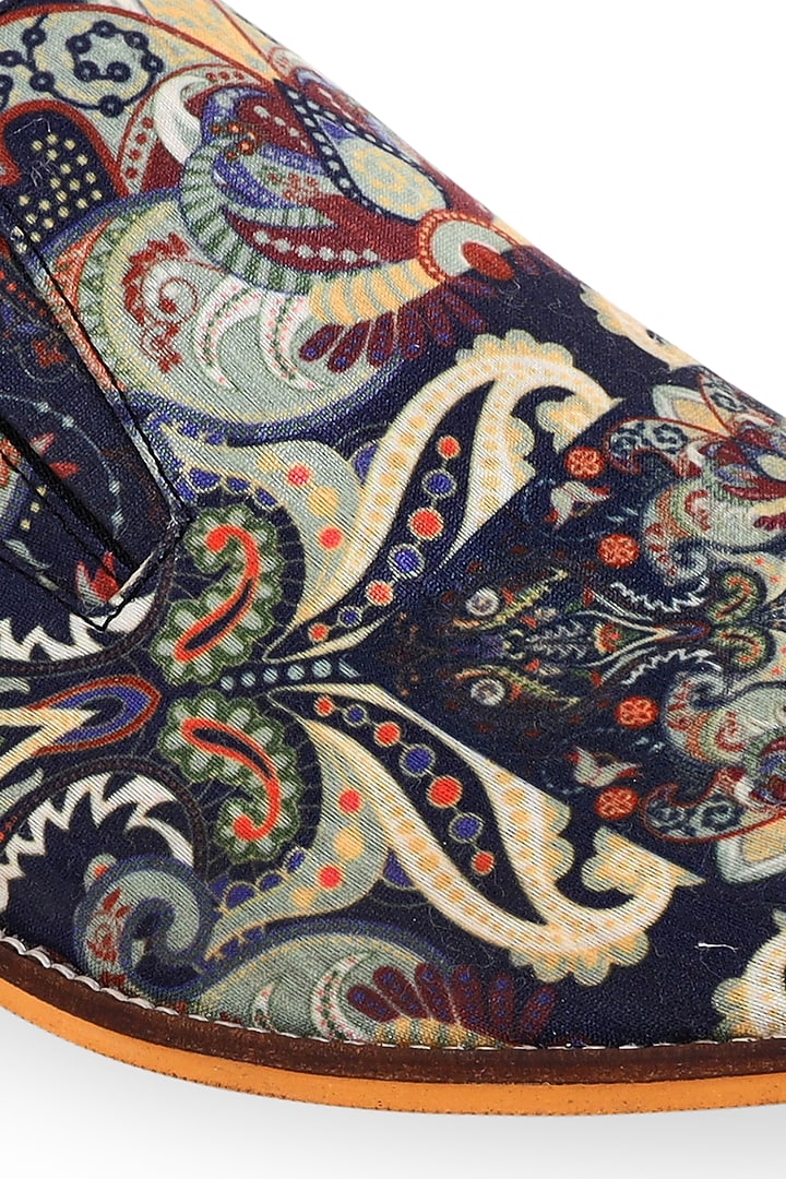 Multi-Colored Silk Loafers by KANVAS at Pernia's Pop Up Shop