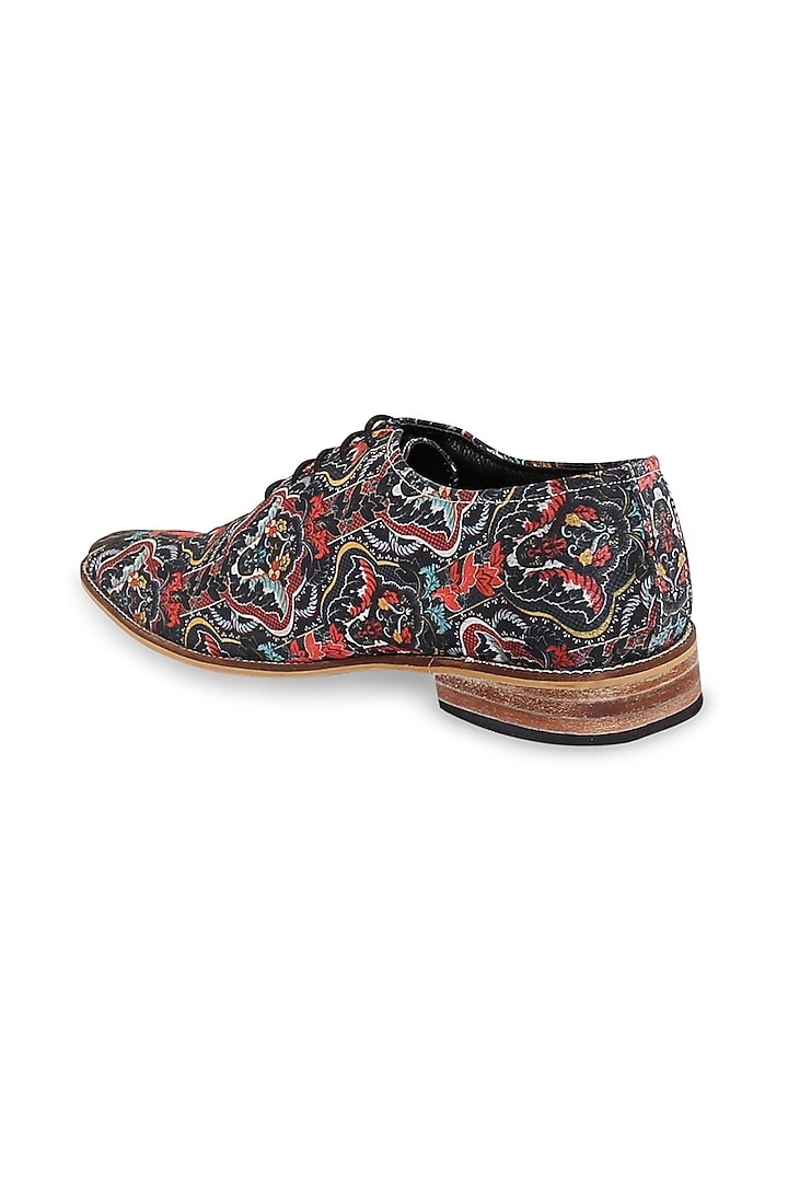 Multi-Colored Silk Whole Cut Shoes by KANVAS at Pernia's Pop Up Shop