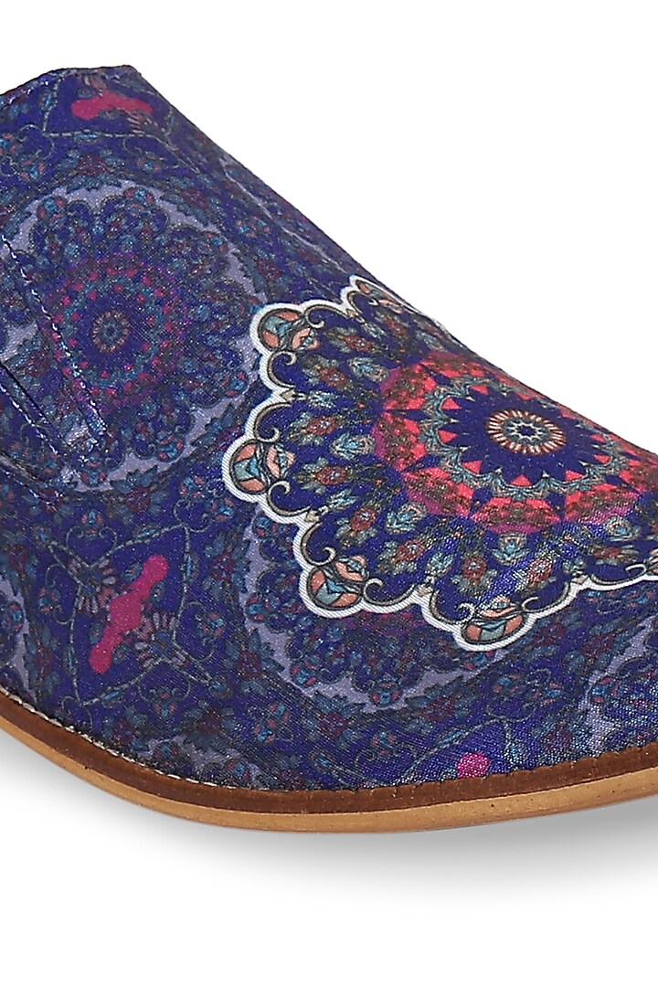 Cobalt Blue Silk Loafers by KANVAS at Pernia's Pop Up Shop