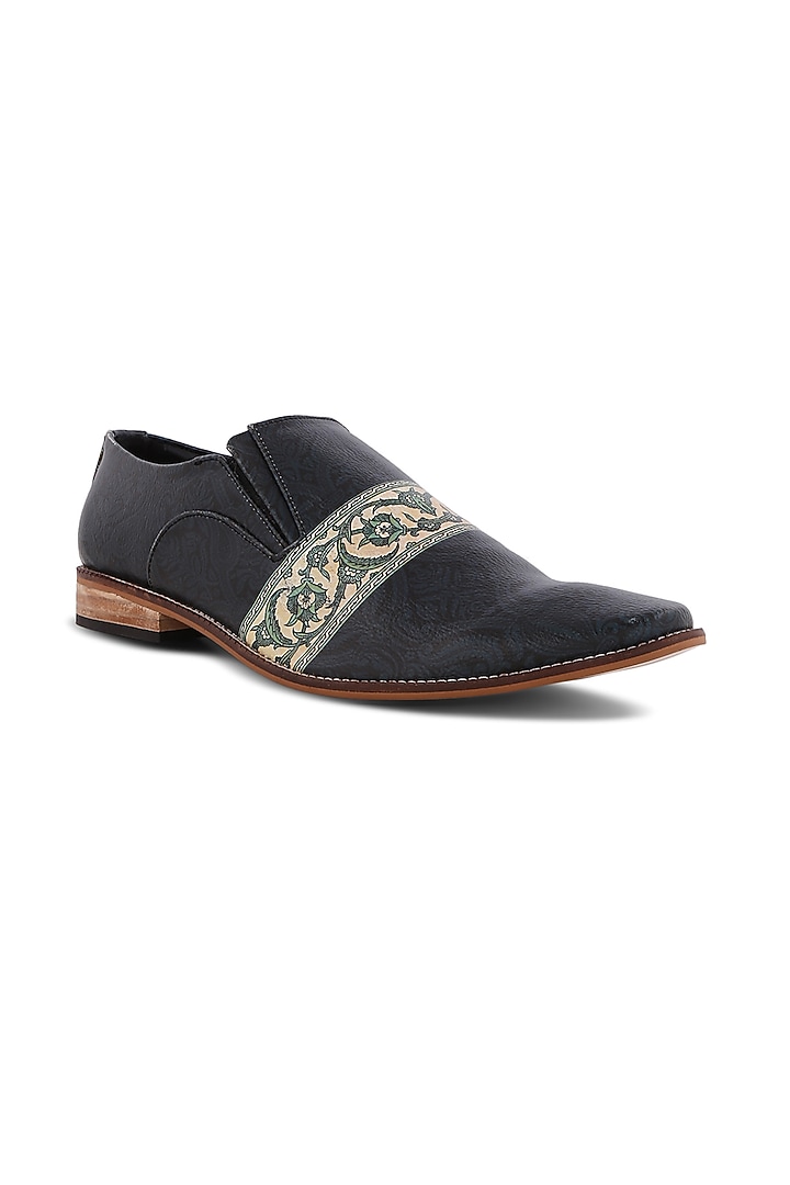 Blue PU Loafers by KANVAS at Pernia's Pop Up Shop