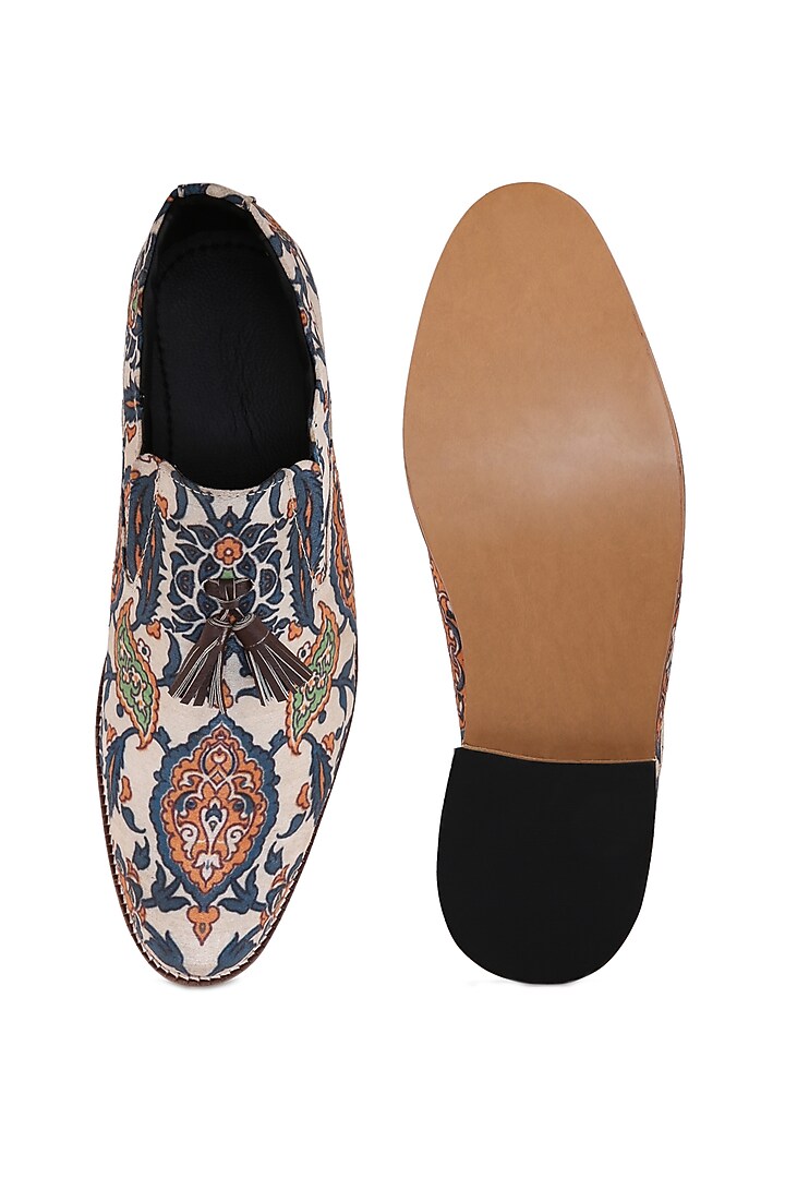 Multi-Colored Silk Loafers by KANVAS at Pernia's Pop Up Shop