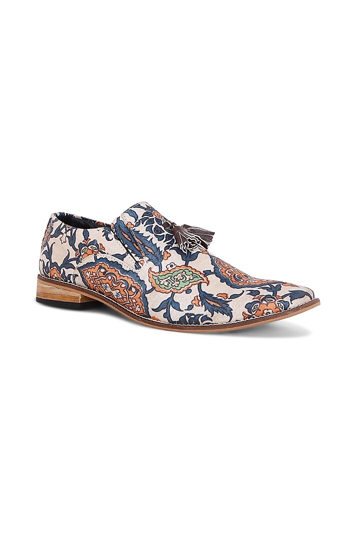 Multi-Colored Silk Loafers by KANVAS at Pernia's Pop Up Shop
