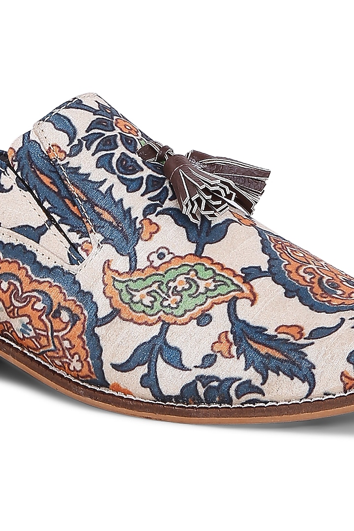 Multi-Colored Silk Loafers by KANVAS at Pernia's Pop Up Shop